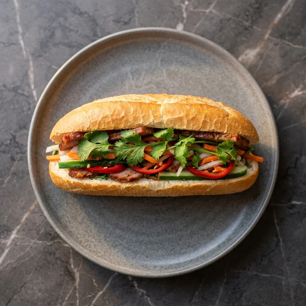Grilled Pork Sub - Vietnamese banh mi at La Cay in NE Calgary, AB